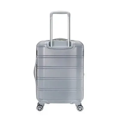 American Tourister Vital Hardside Large Checked Spinner Suitcase - Silver/Mint