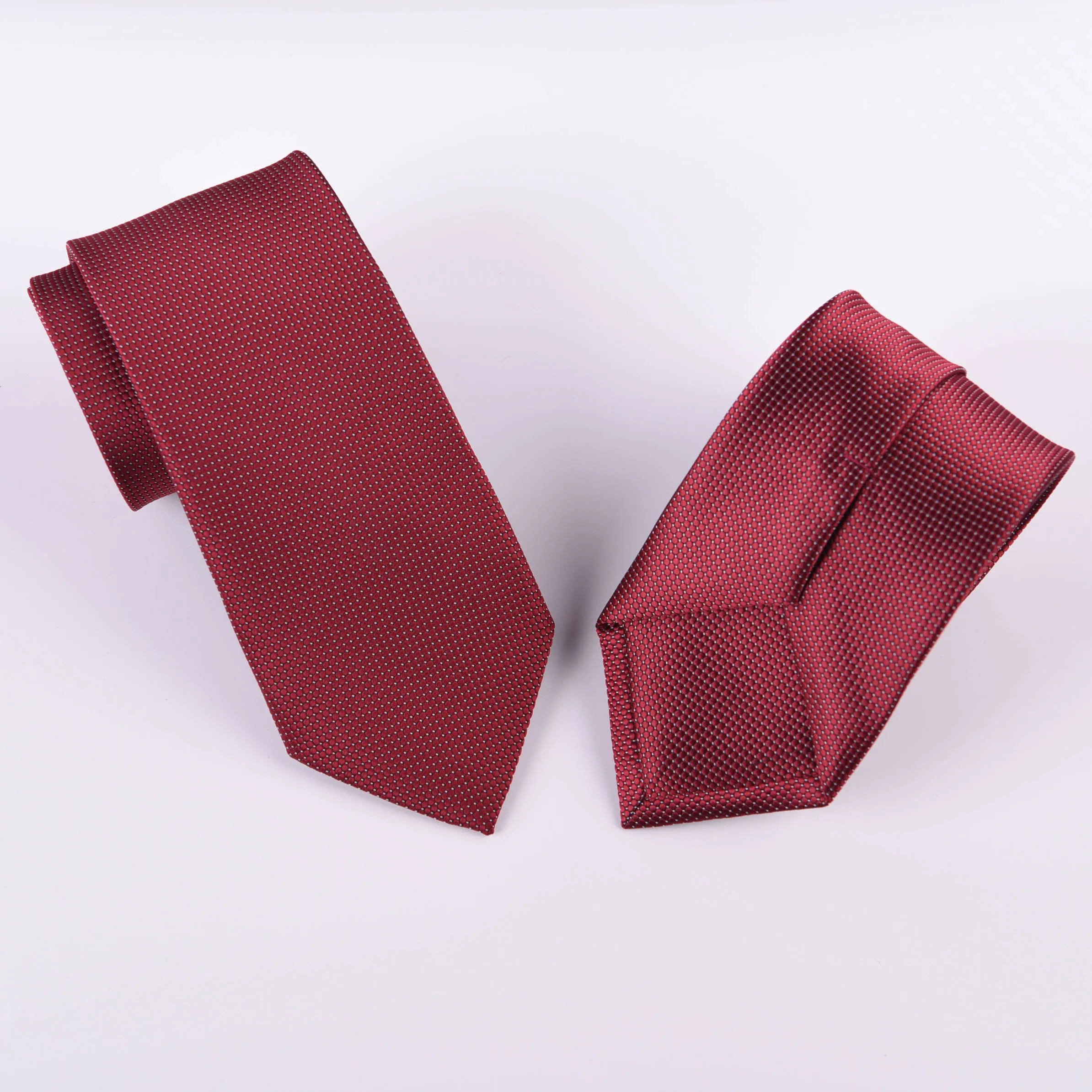 Burgundy Solid Italian Designer Business Apparel 3" Tie Professional Fashion