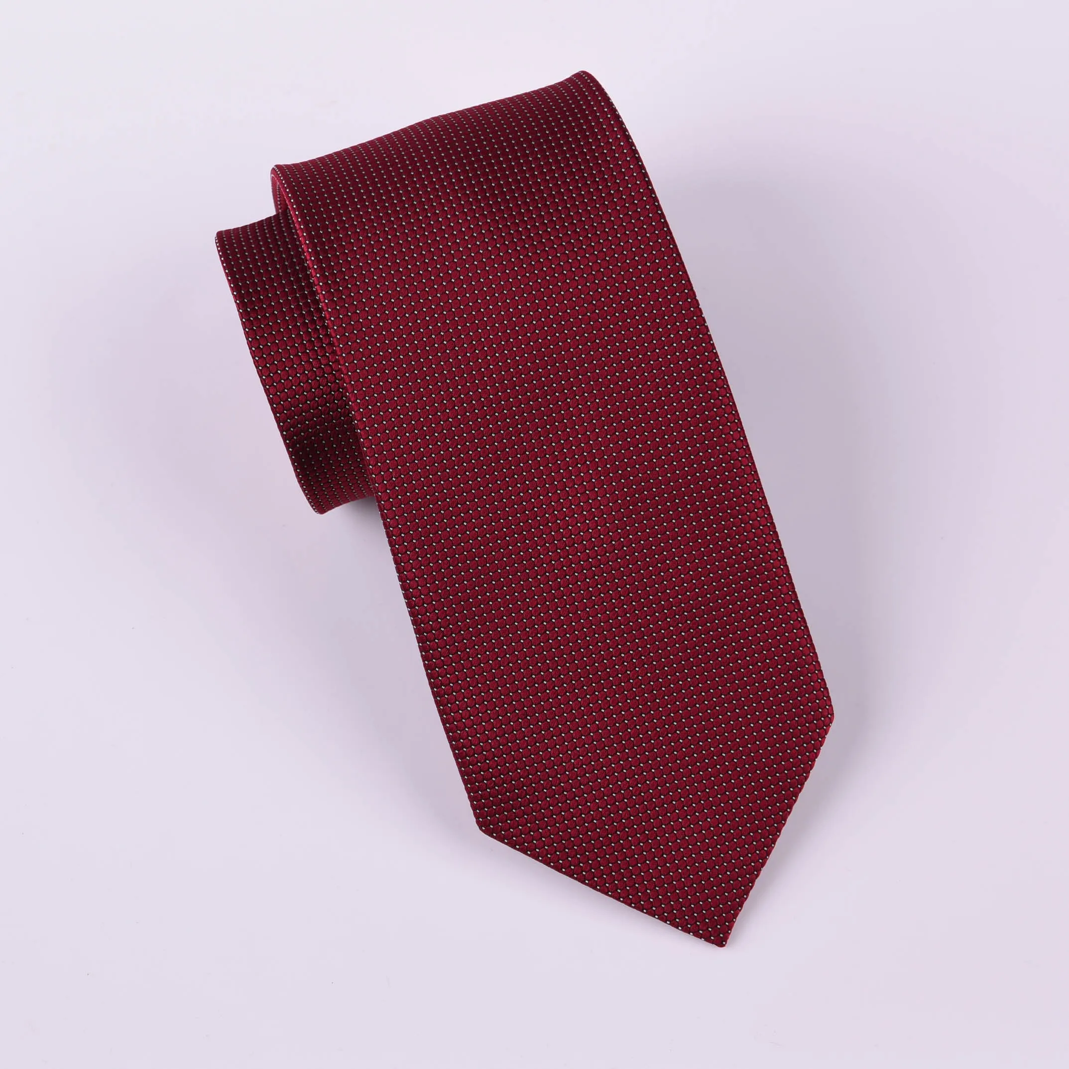 Burgundy Solid Italian Designer Business Apparel 3" Tie Professional Fashion