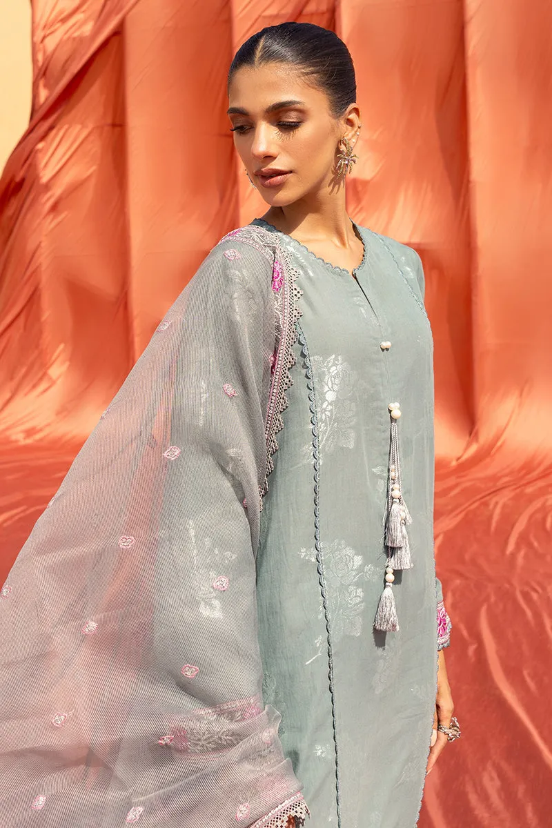 Cross Stitch Eid Lawn Edit – SILVER SHINE-3 PIECE COTTON JACQUARD SUIT