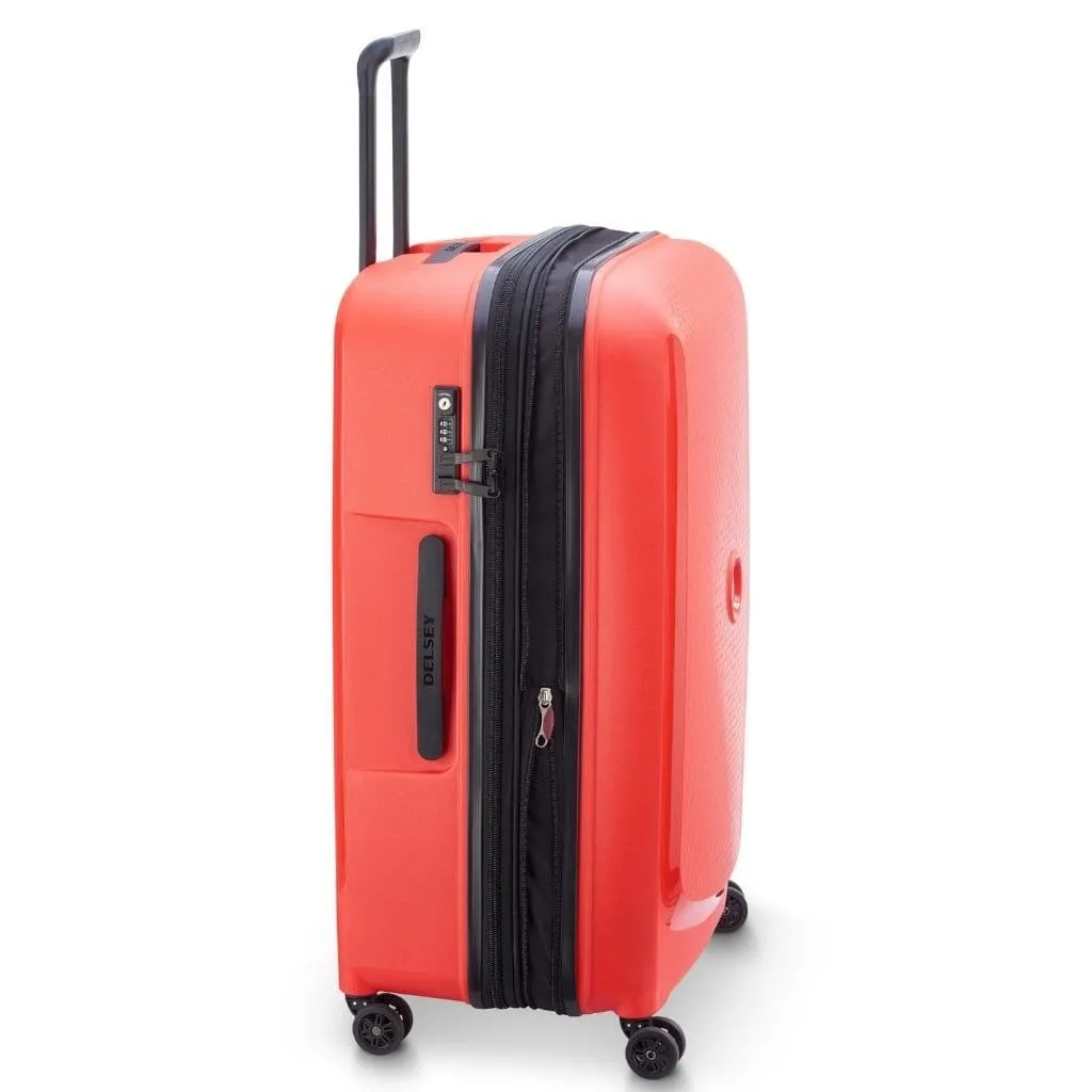 Delsey Belmont Plus 76cm Large Luggage Faded Red