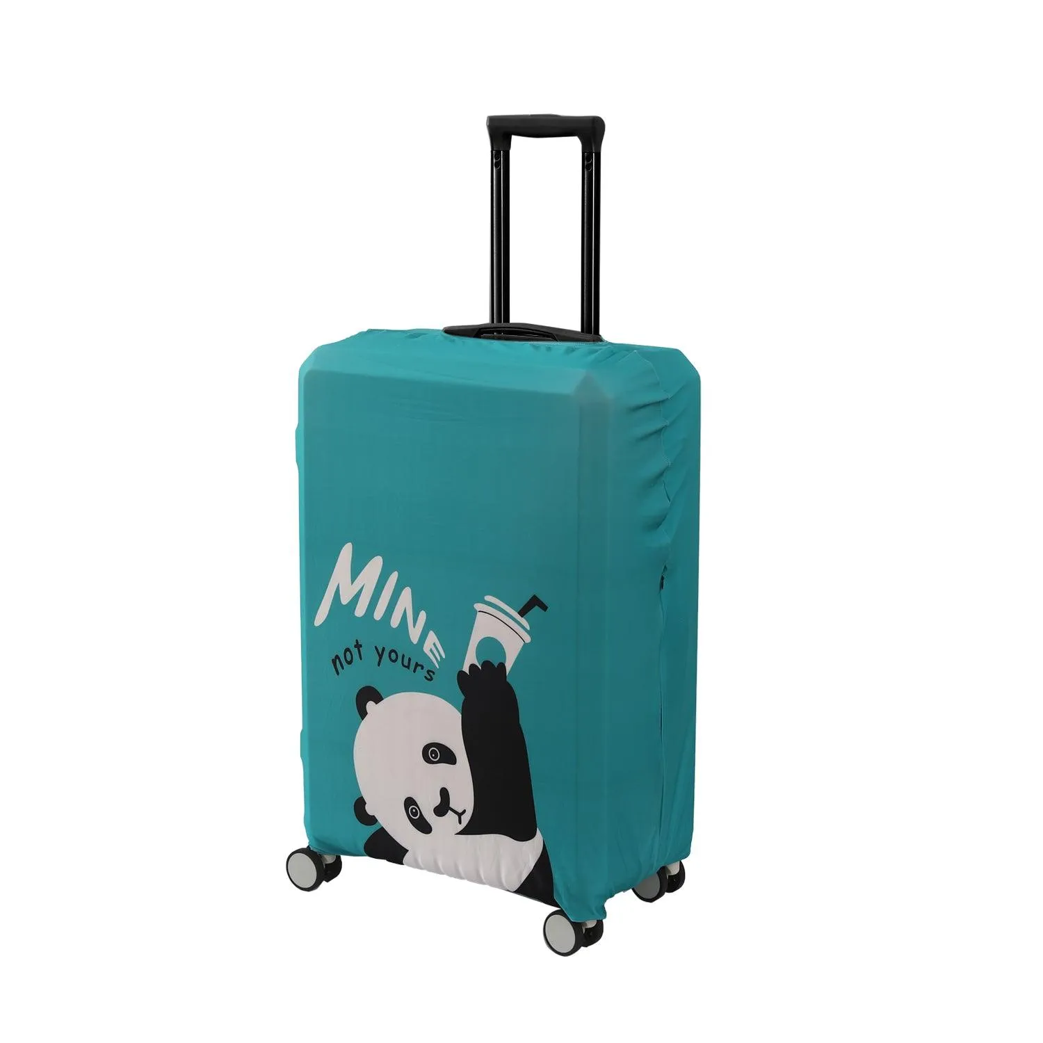 Durable 180 GSM Suitcase Covers S/M/L -Size for Trolley Suitcase, Blue Playful Panda