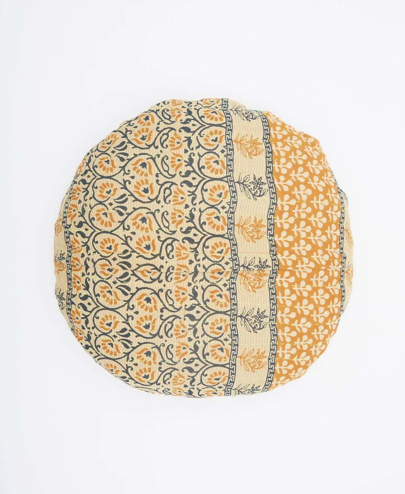 Kantha Round Pillow - No. 230520