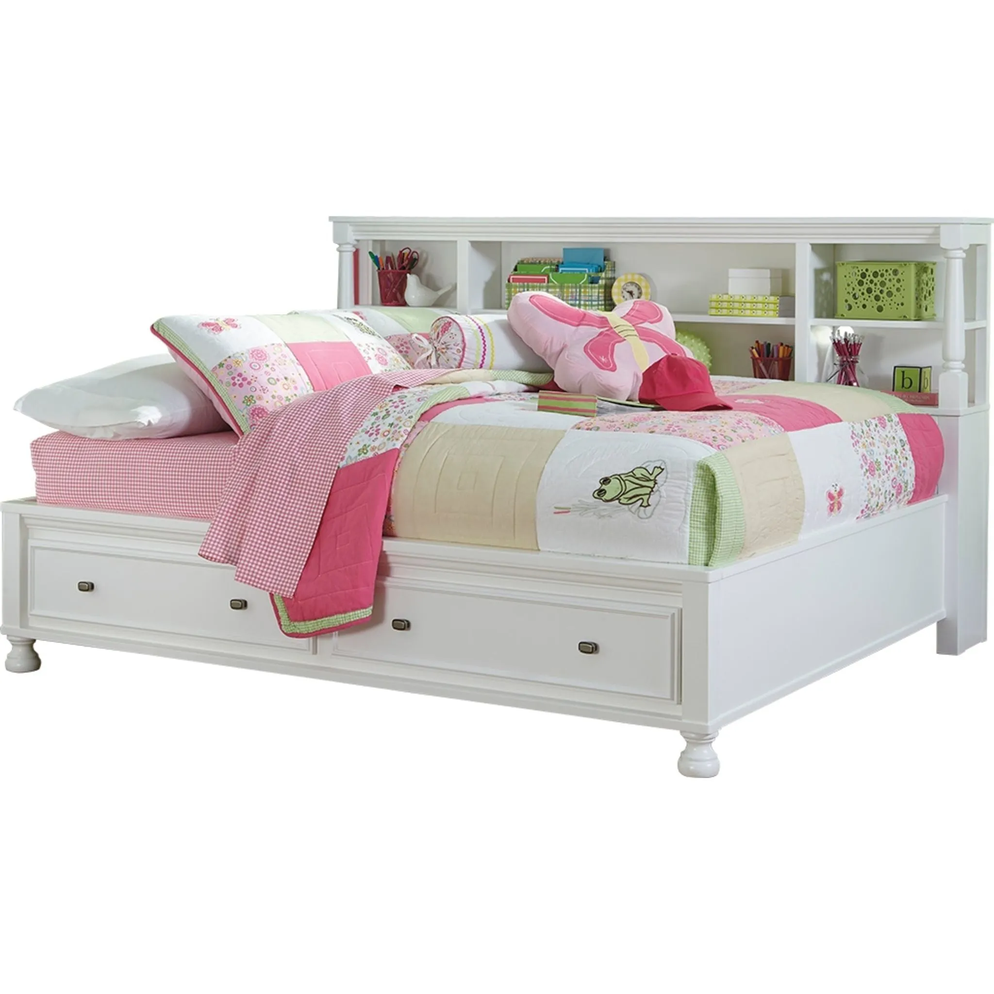 Kaslyn Full Storage Bed w/Bookcase HDBD