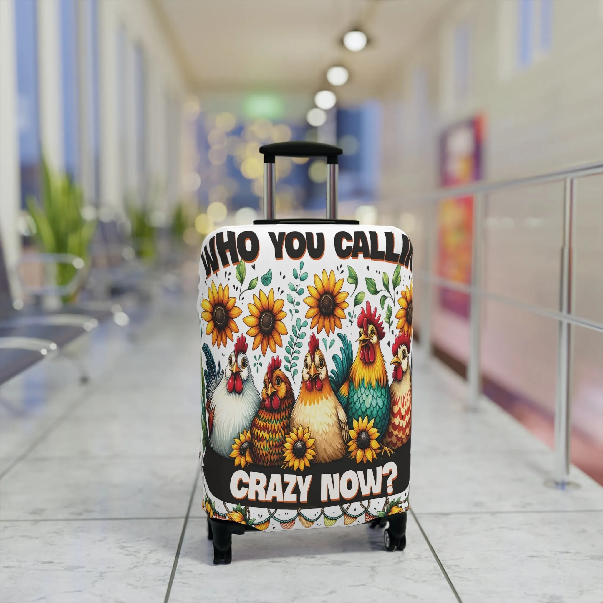 Luggage Cover, Chickens, Who you callin' Crazy Now, awd-1262