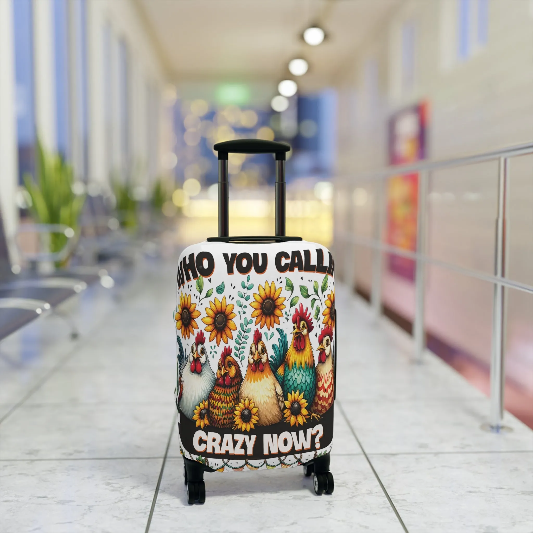 Luggage Cover, Chickens, Who you callin' Crazy Now, awd-1262