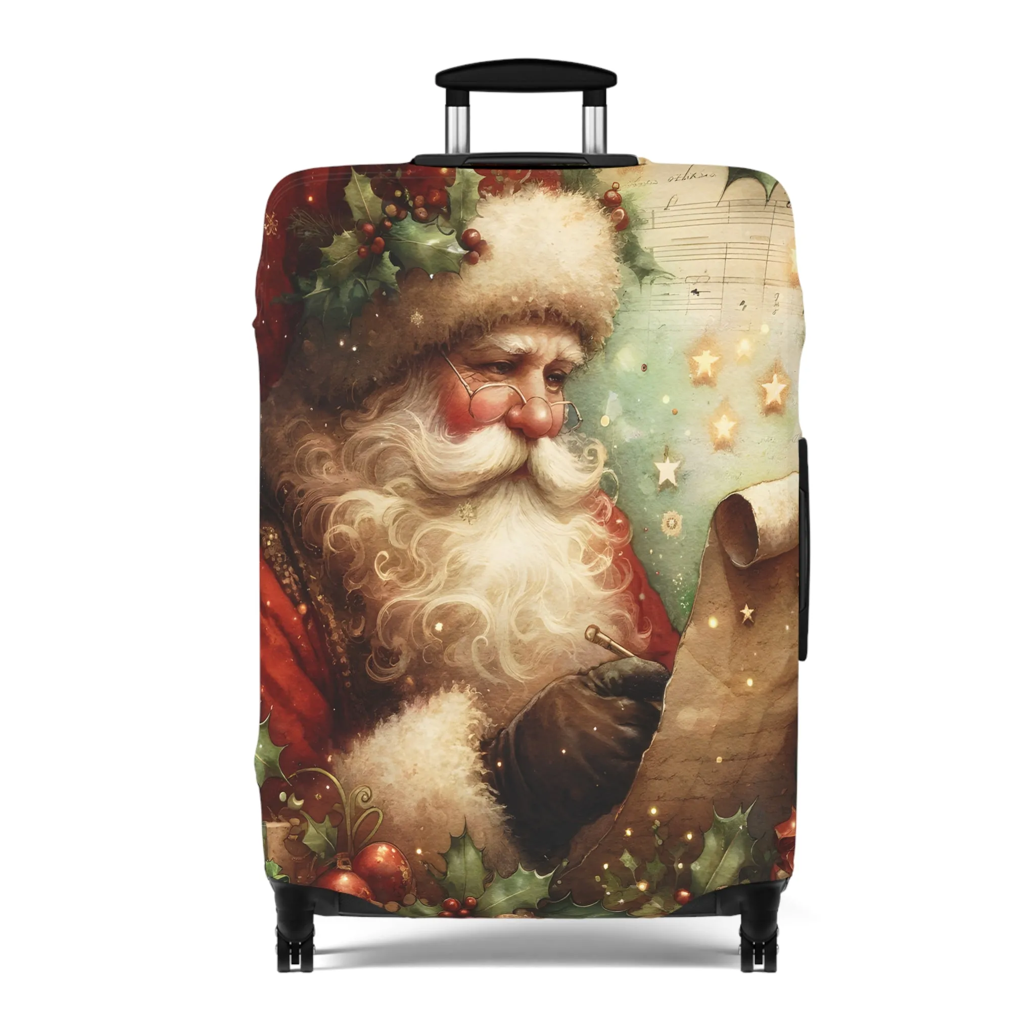 Luggage Cover, Christmas, Vintage Santa, awd-1481