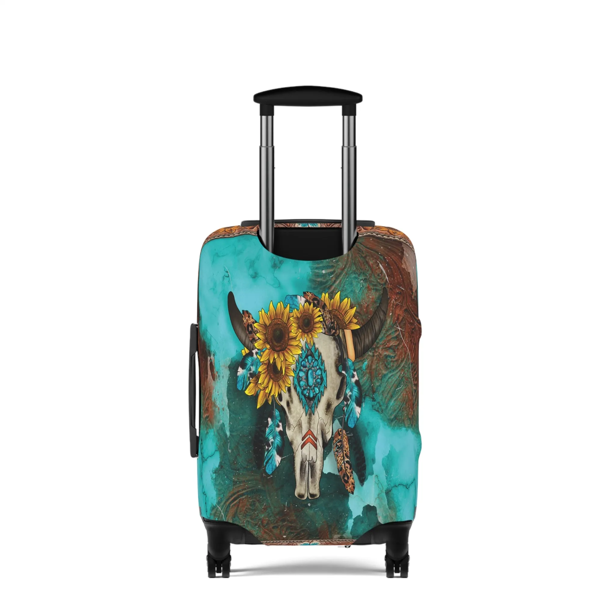 Luggage Cover, Country and Western, skull, awd-032