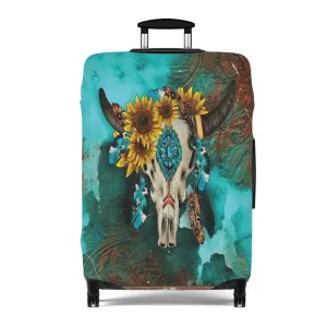 Luggage Cover, Country and Western, skull, awd-032