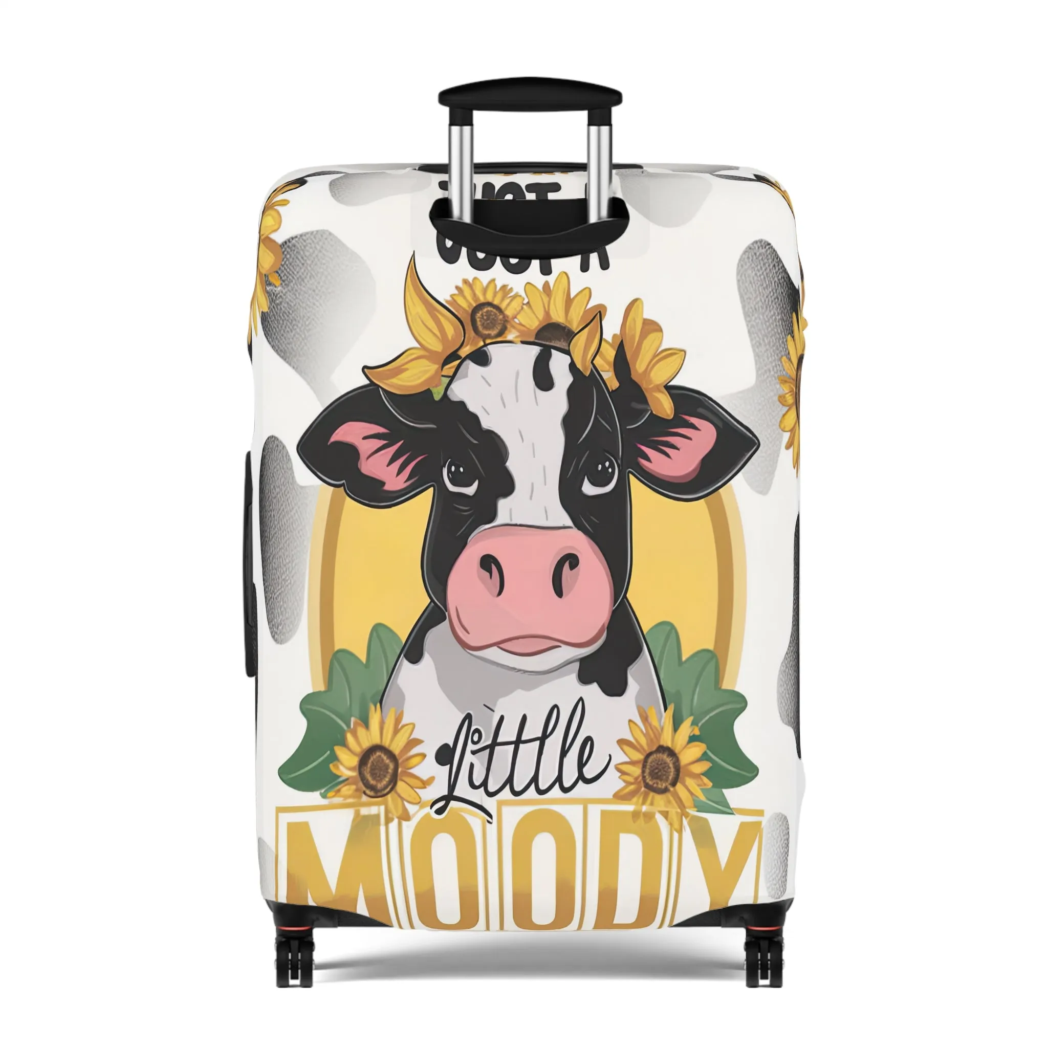 Luggage Cover, Cow, Just a Little Moody, awd-1697