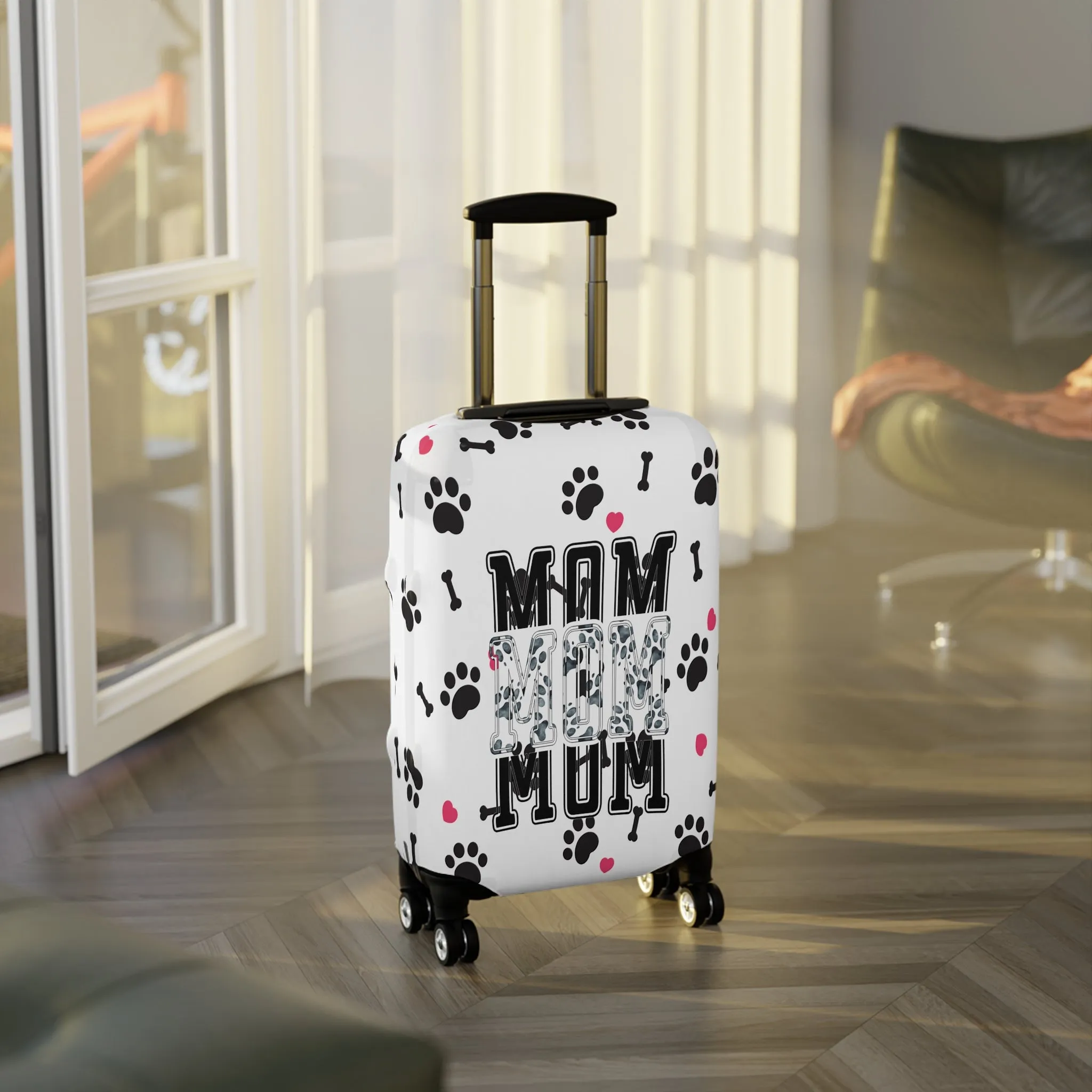 Luggage Cover, Dog Mom, awd-1361