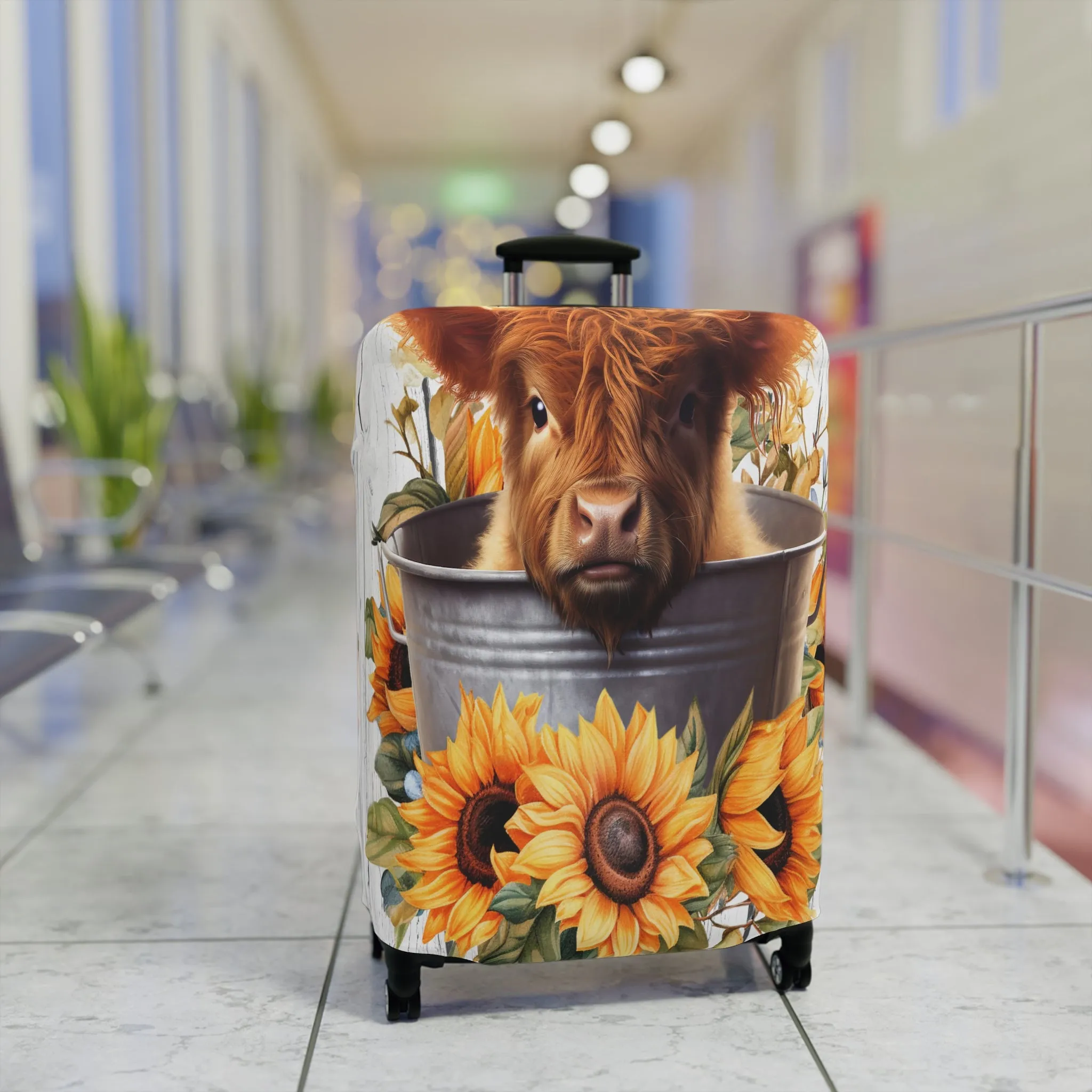 Luggage Cover, Highland Cow, awd-225