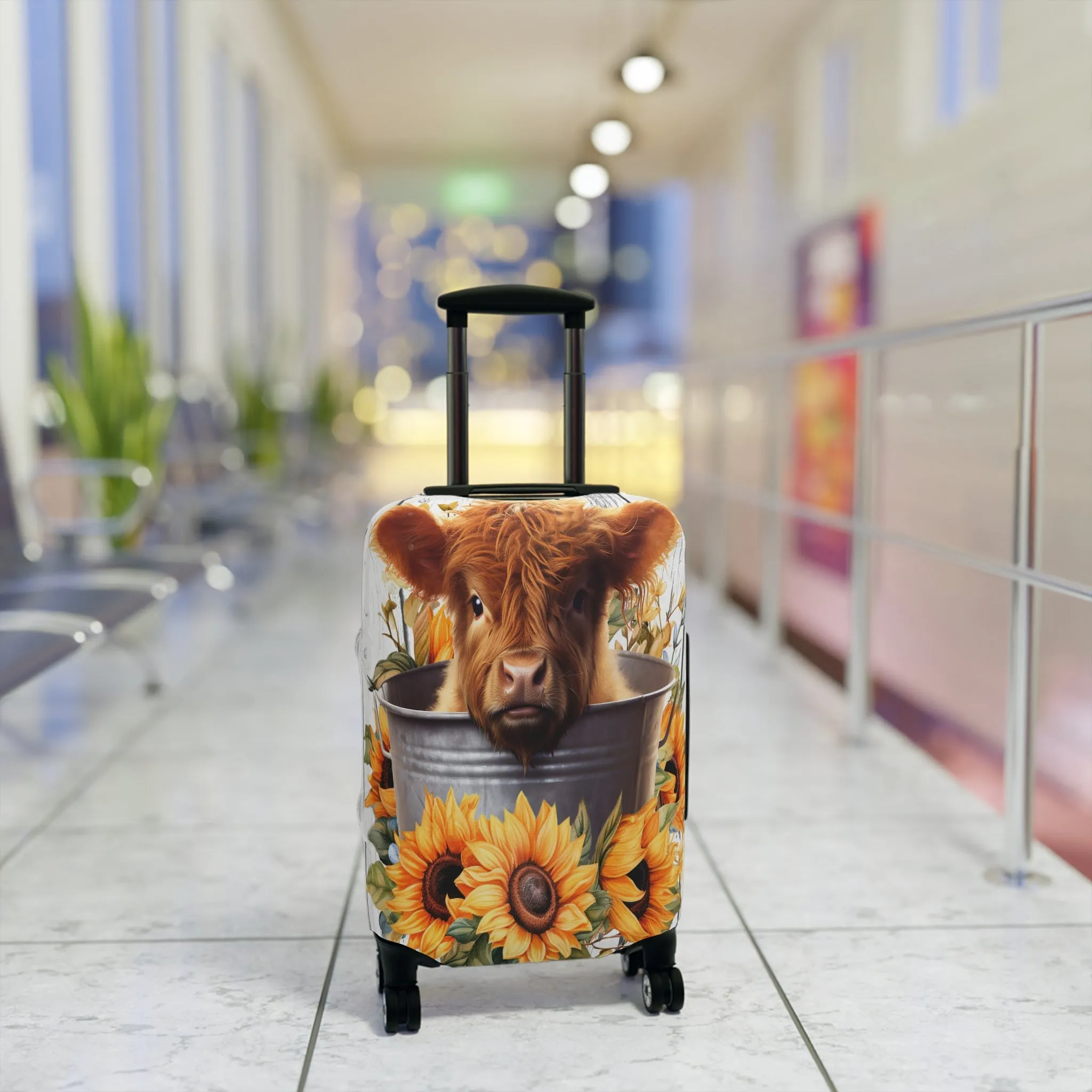 Luggage Cover, Highland Cow, awd-225