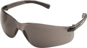 Mcr Bearkat Safety Glasses Frost Black Frame Gray Anti-Fog Lens