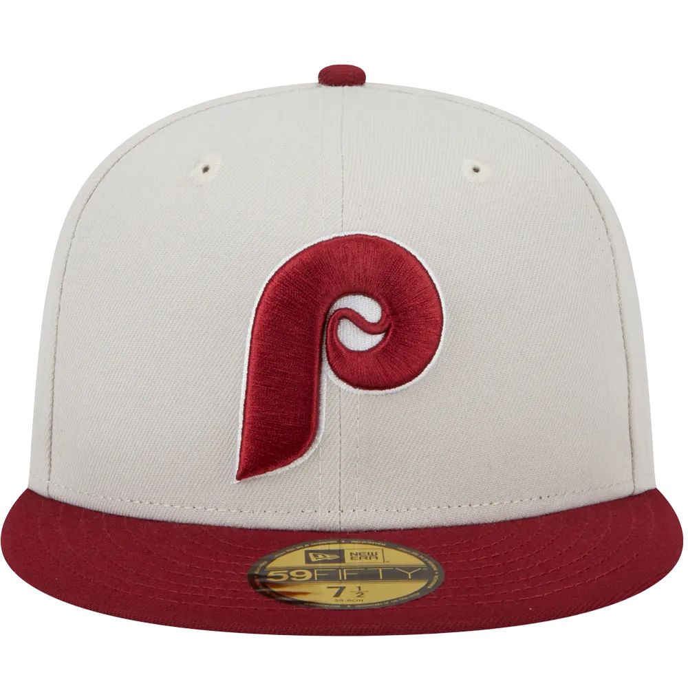 New Era Philadelphia Phillies New Era World Class Back Patch 59FIFTY Fitted Hat