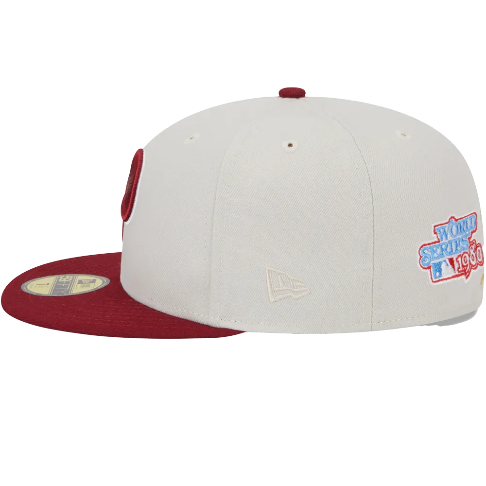 New Era Philadelphia Phillies New Era World Class Back Patch 59FIFTY Fitted Hat