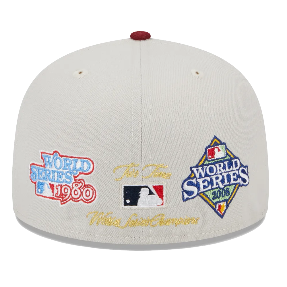 New Era Philadelphia Phillies New Era World Class Back Patch 59FIFTY Fitted Hat