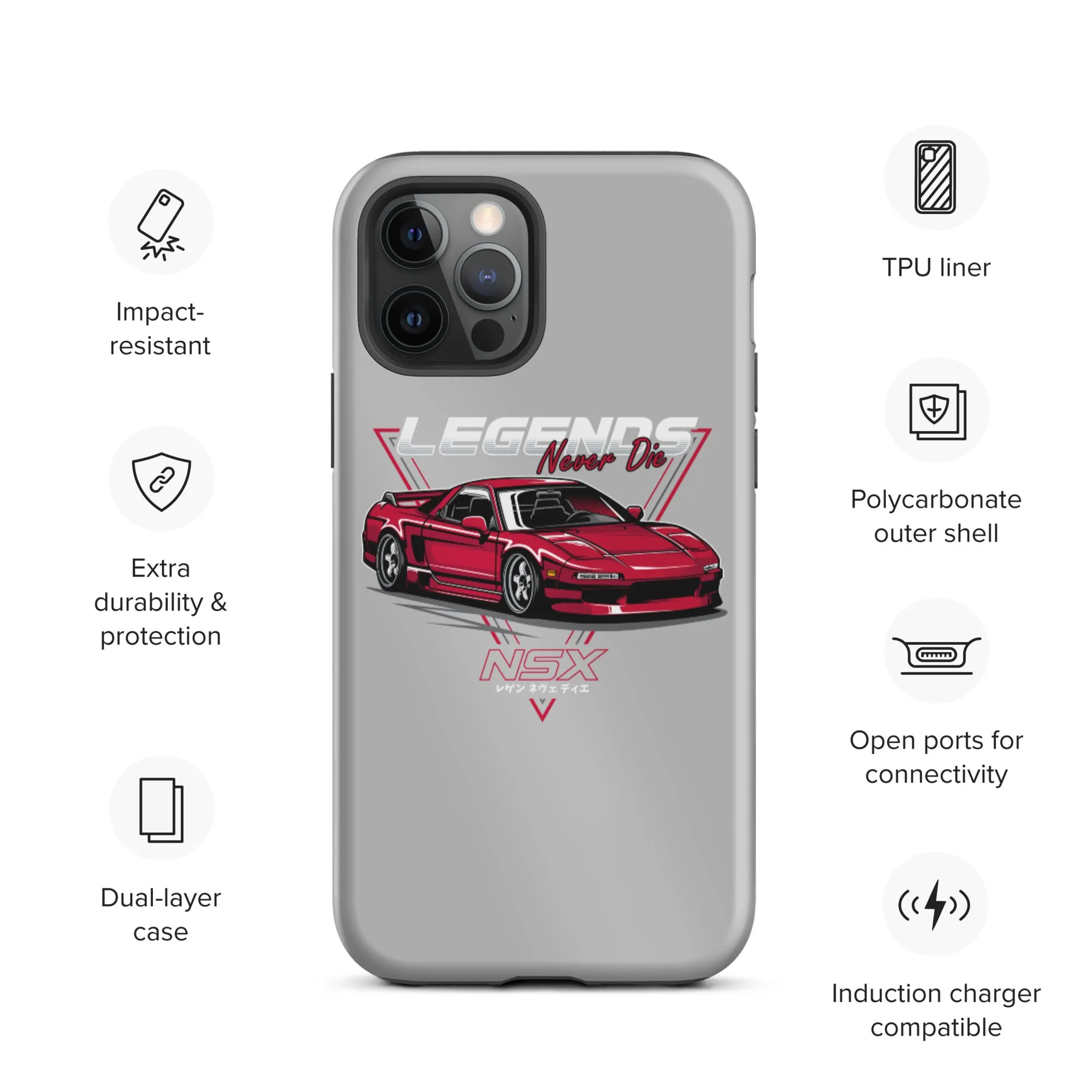 NSX Legends Never Die Car Culture iPhone Case