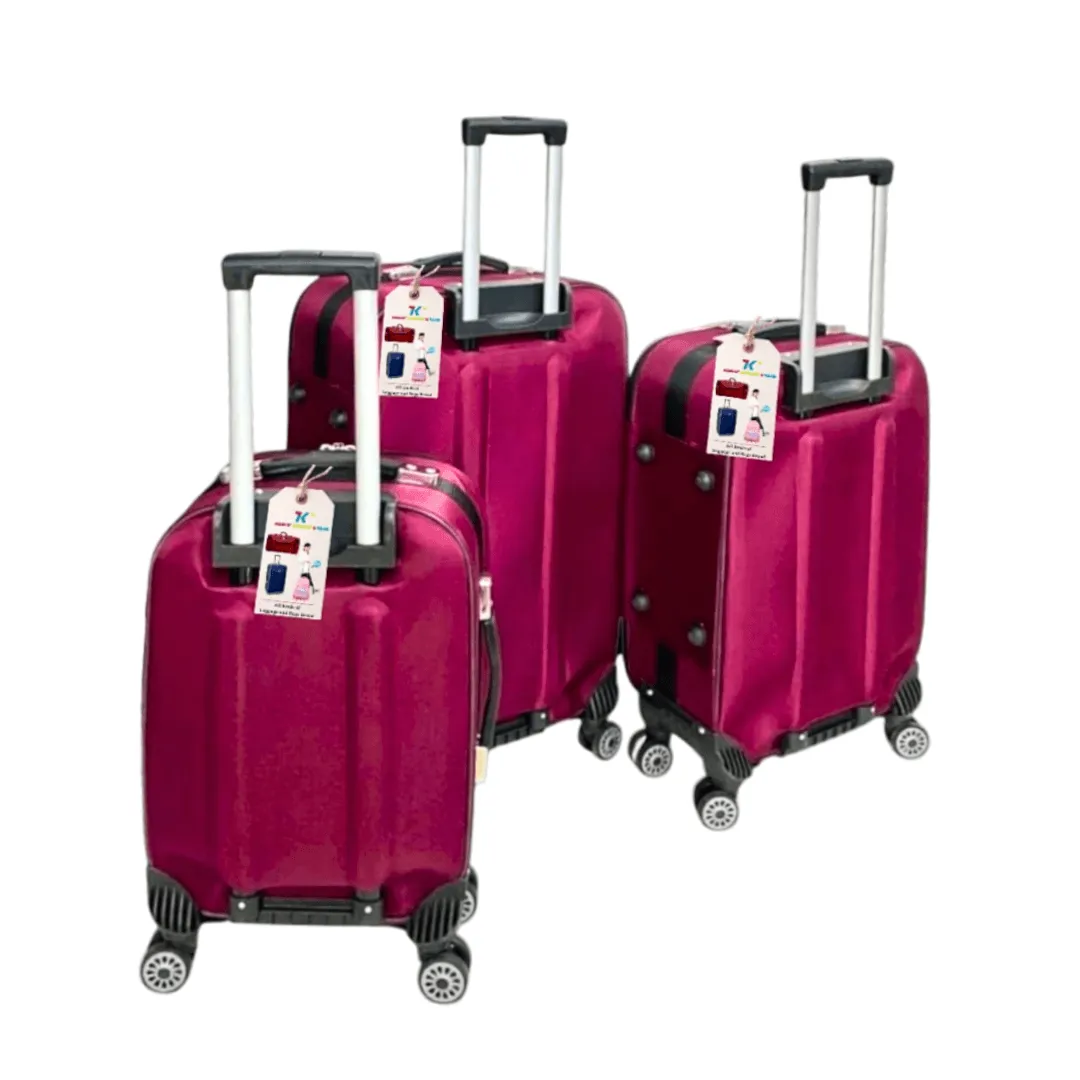 Pack of -3 Trolley Suitcase set 4 Wheel Spinner – KL0515