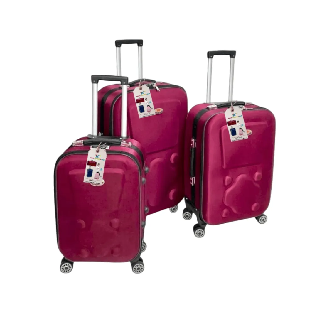 Pack of -3 Trolley Suitcase set 4 Wheel Spinner – KL0515