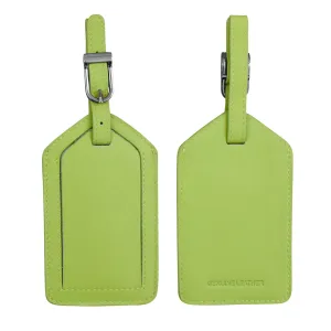 Pear Leather Luggage Tag