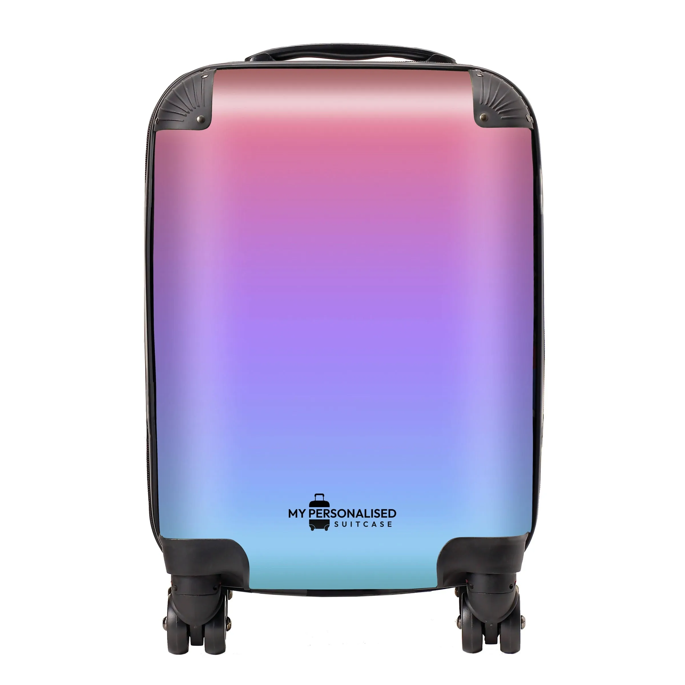 Personalised Blue, Purple and Red Ombre Gradient Suitcase