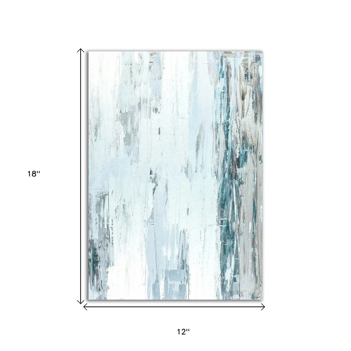 "Abstract Blue I" Wrapped Canvas Print Wall Art