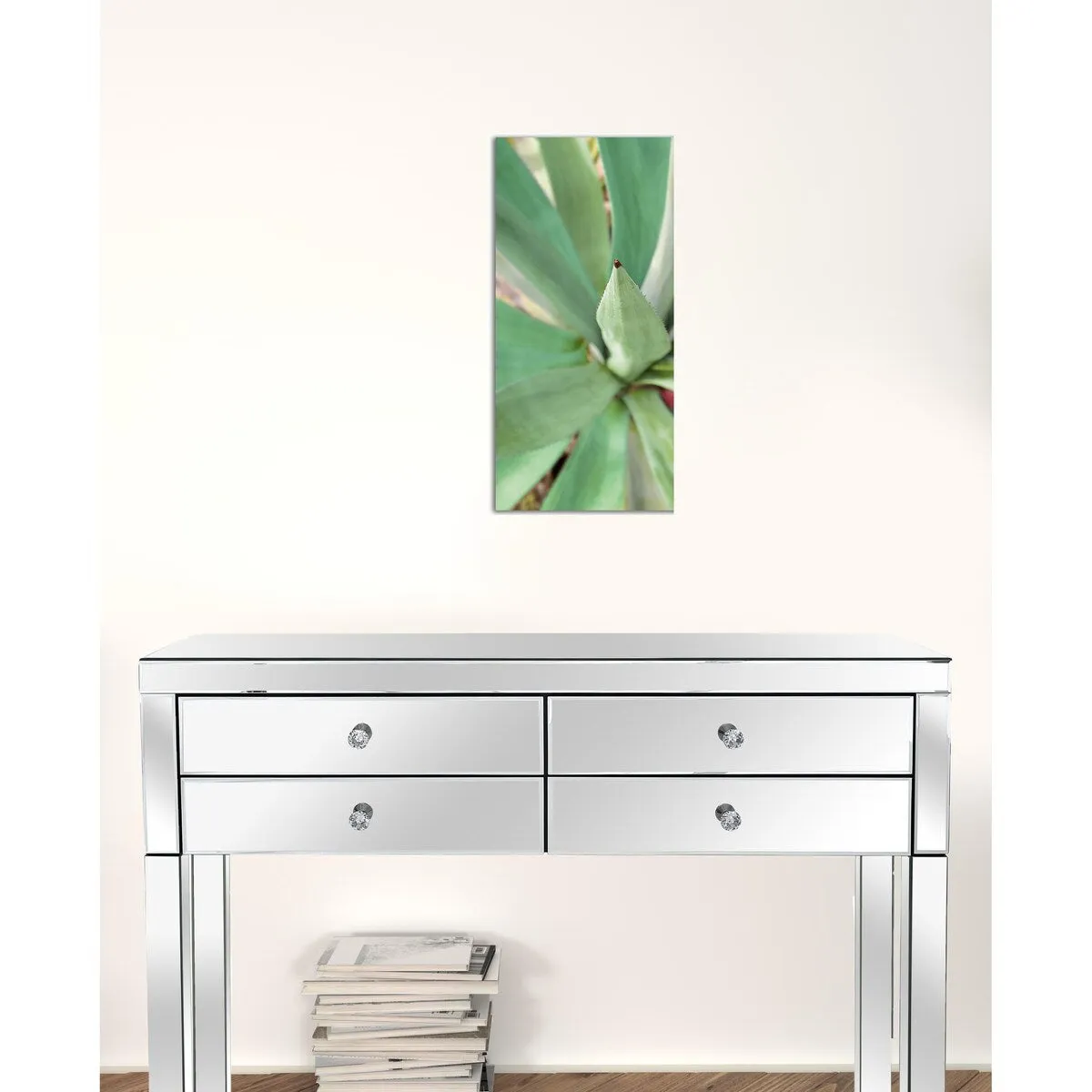 "Agave Succulent #2" Wrapped Canvas Print Wall Art