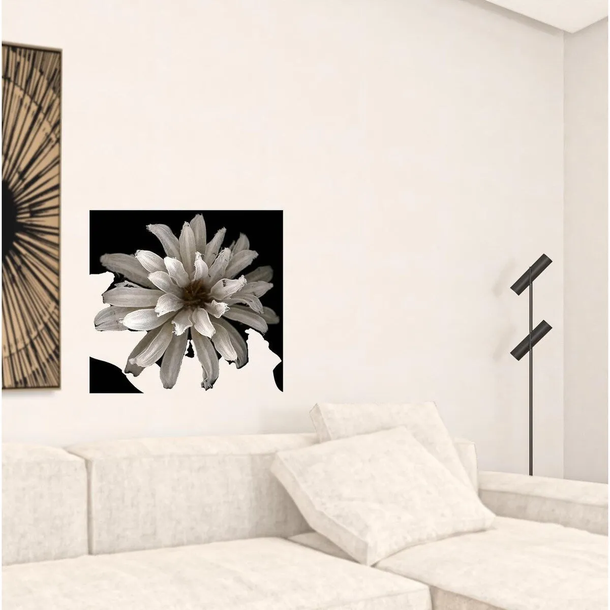 "All White" Wrapped Canvas Print Wall Art