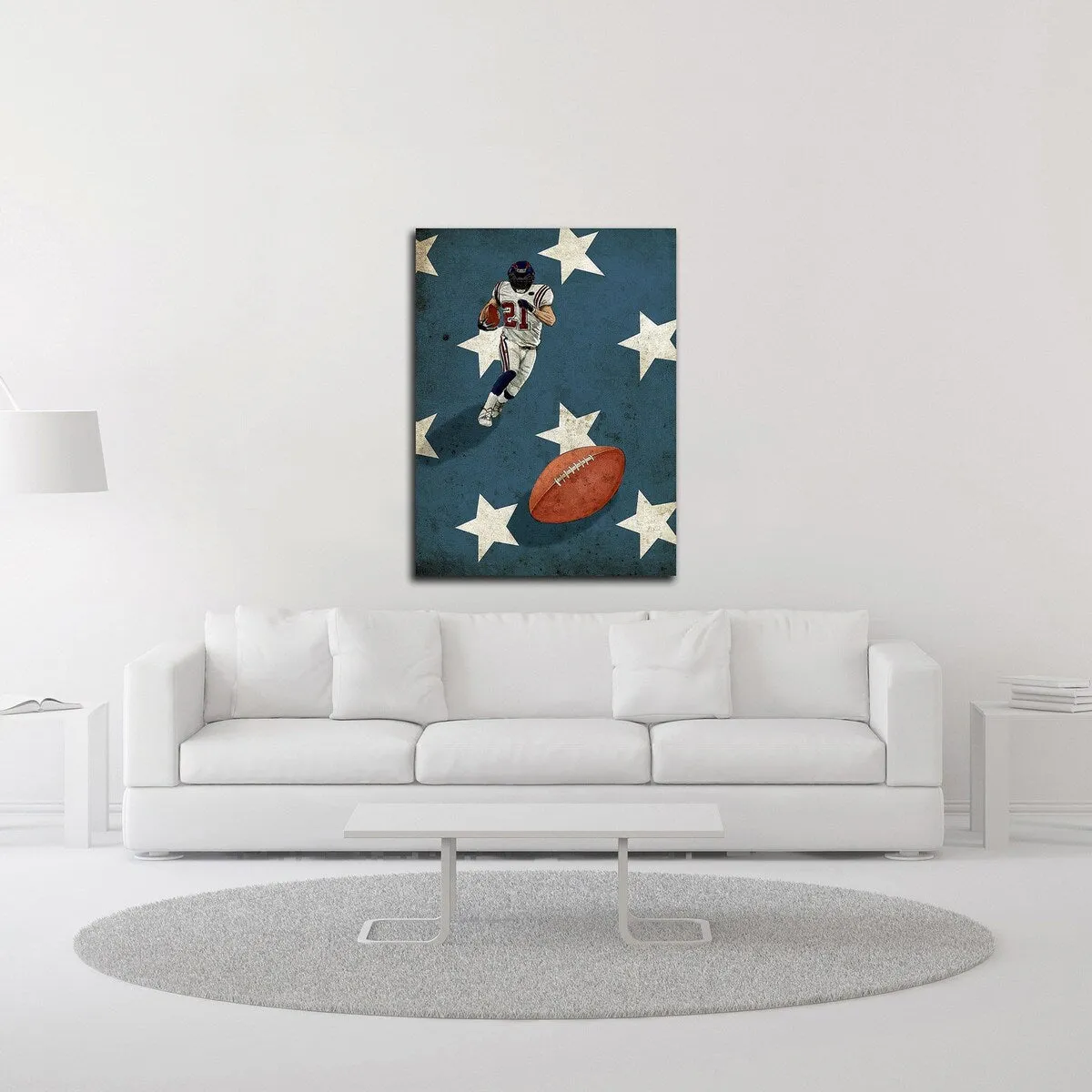 "American Sports: Football 2" Wrapped Canvas Print Wall Art