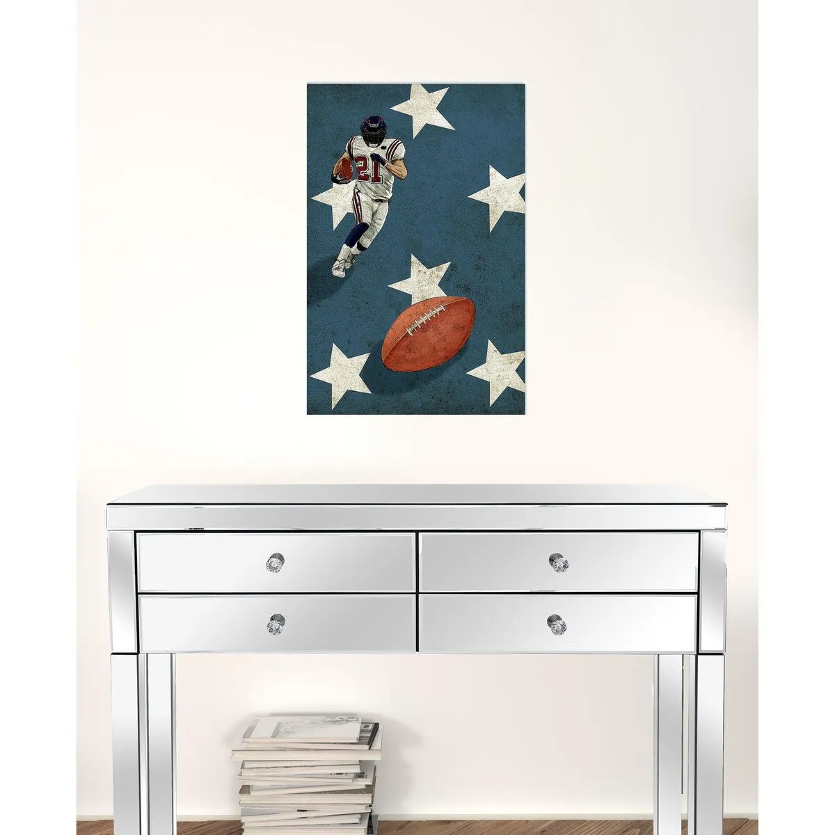 "American Sports: Football 2" Wrapped Canvas Print Wall Art