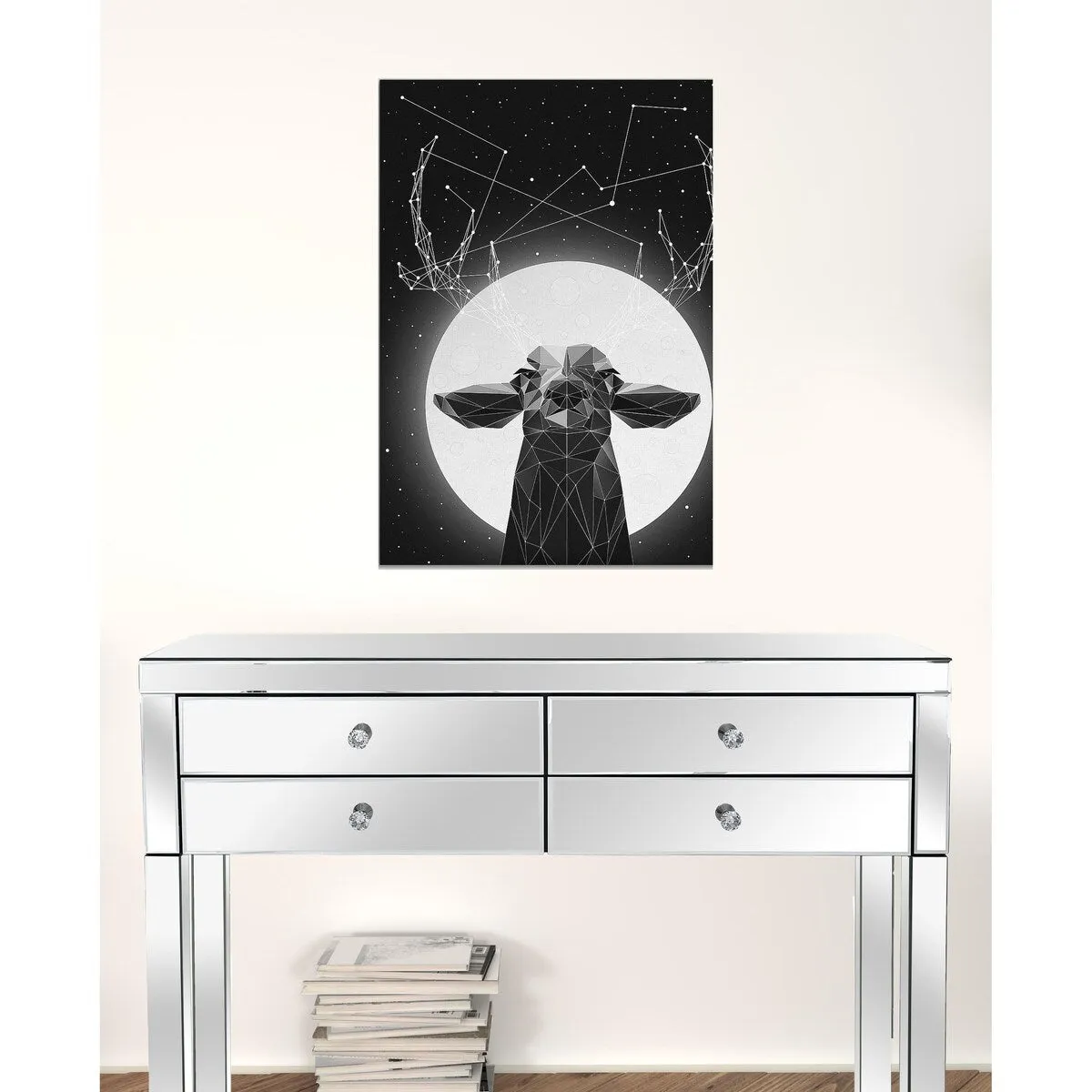 "Banyon Deer" Wrapped Canvas Print Wall Art