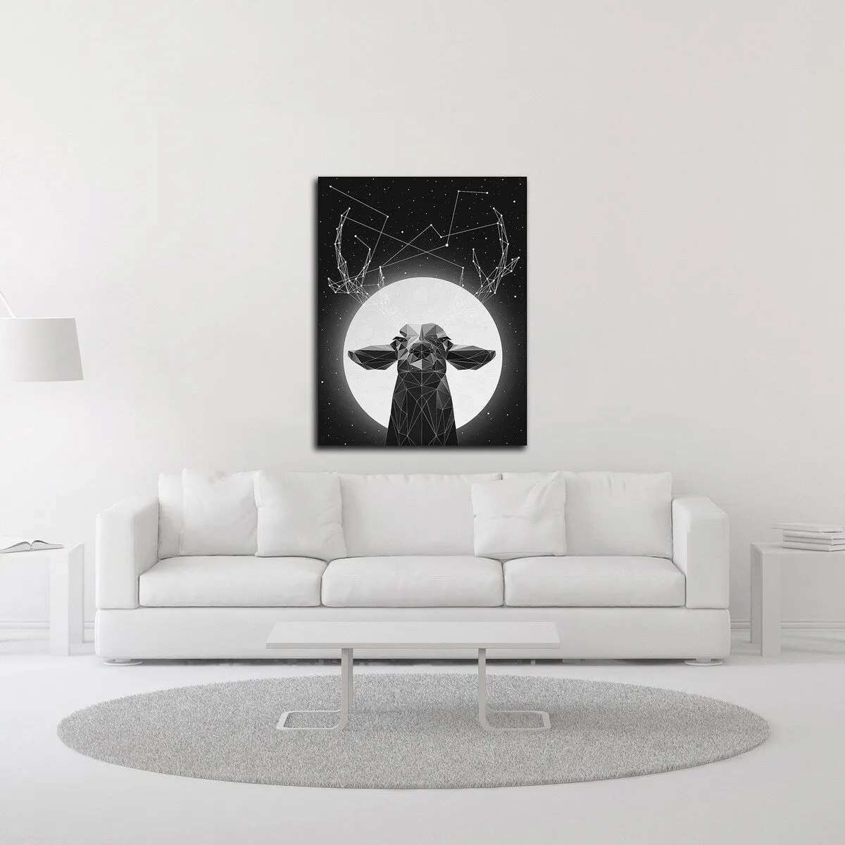 "Banyon Deer" Wrapped Canvas Print Wall Art