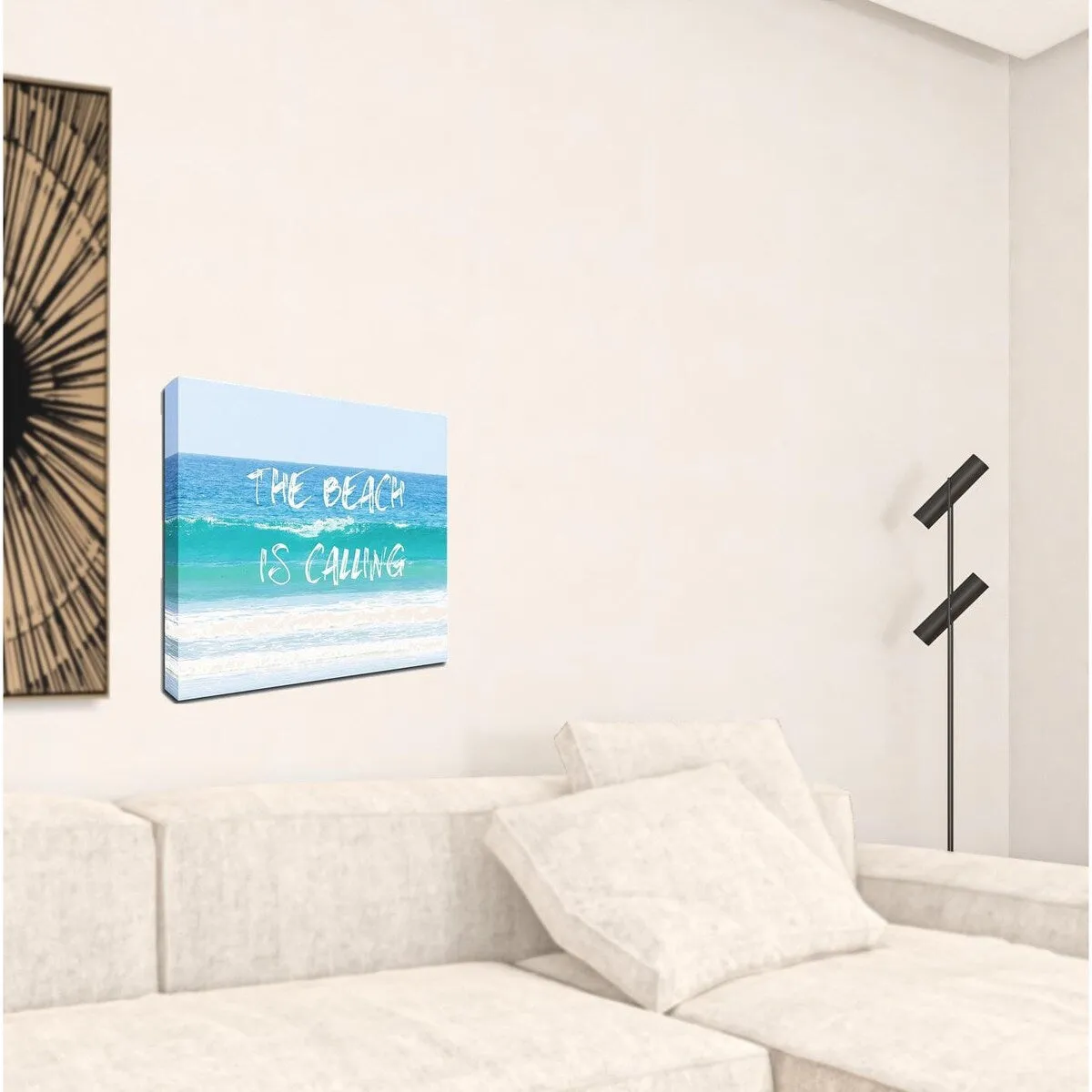 "Beach Is Calling" Wrapped Canvas Print Wall Art