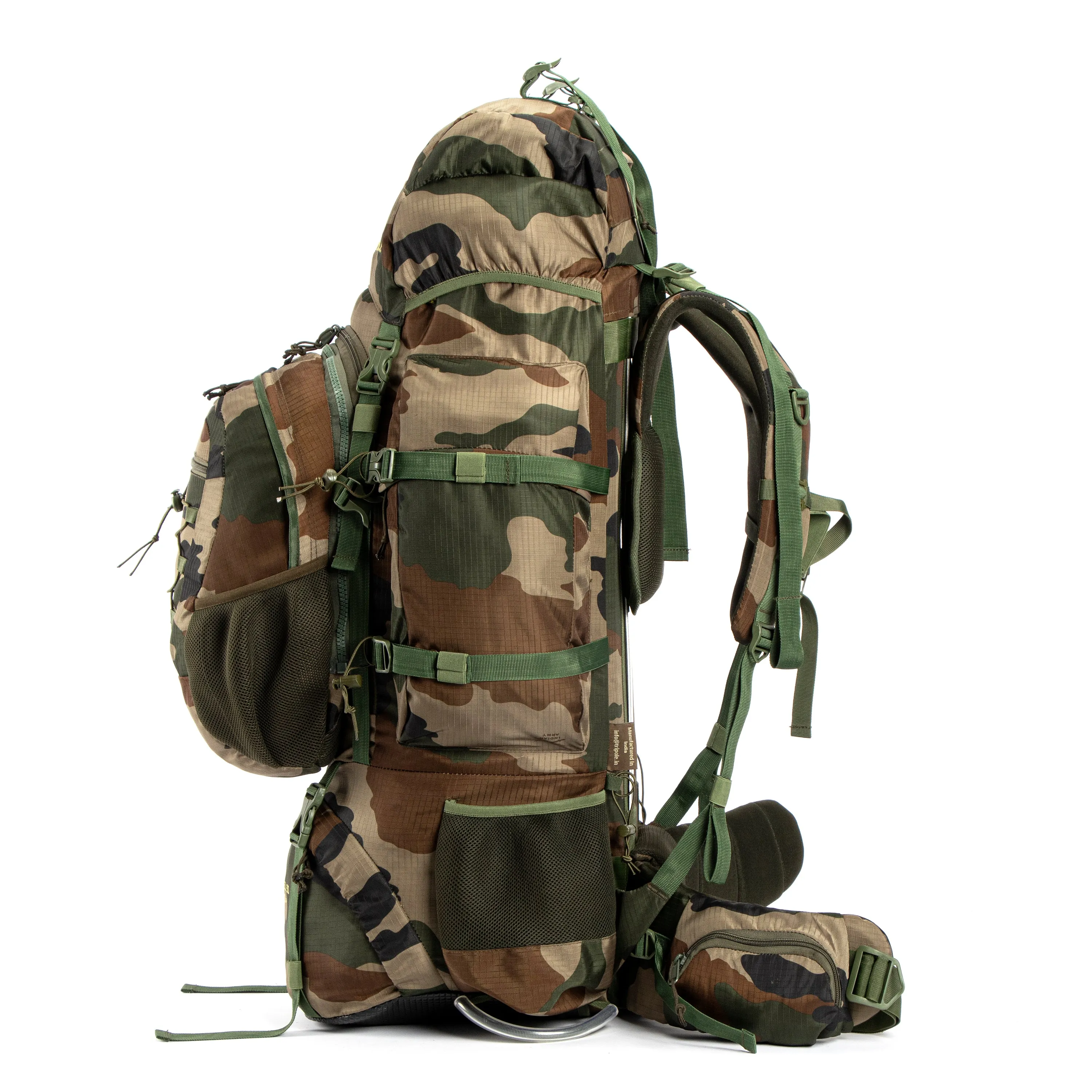 REFURBISHED Colonel Pro Metal Frame Rucksack | Front Opening | Detachable Bag | Rain Cover | 105/90 Litres