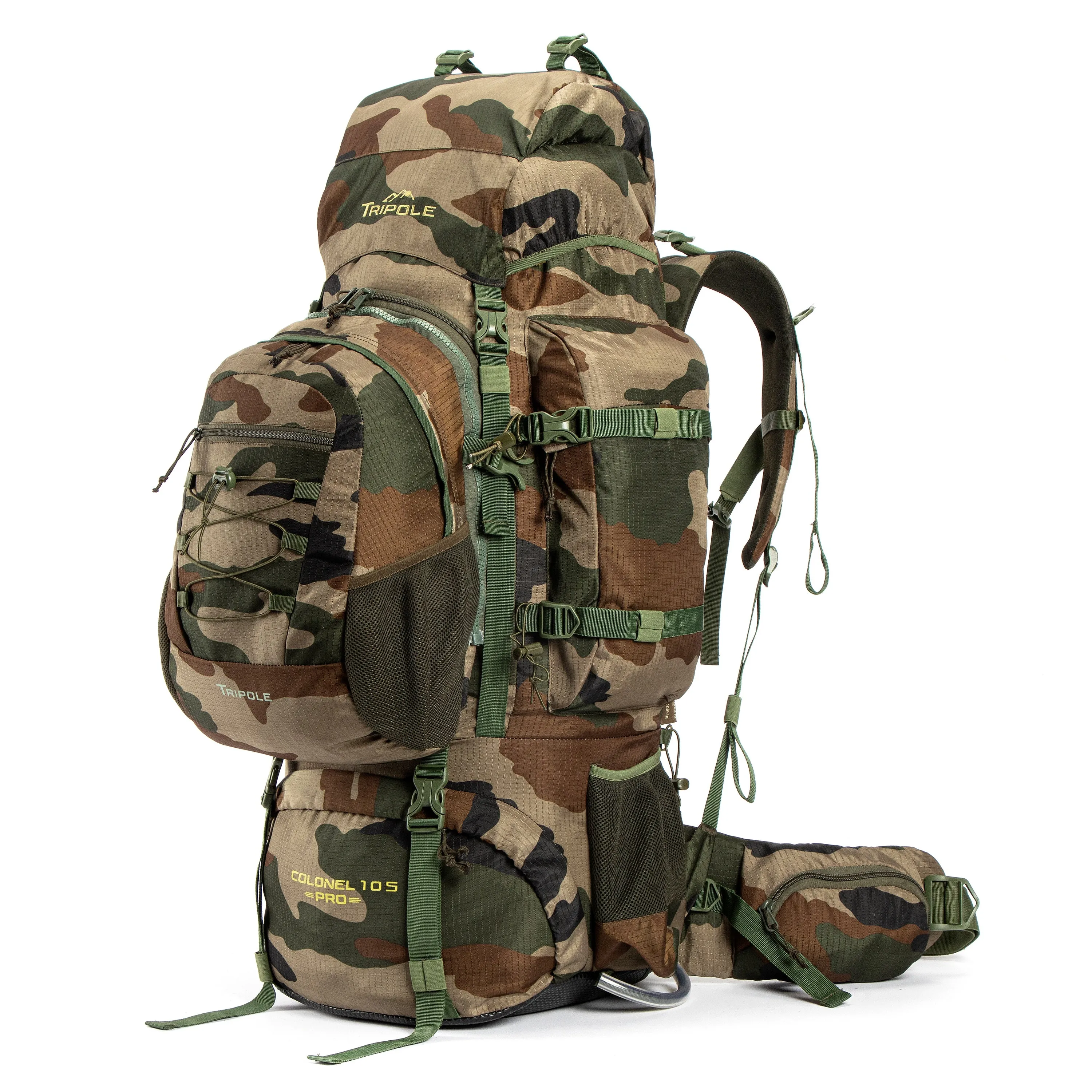 REFURBISHED Colonel Pro Metal Frame Rucksack | Front Opening | Detachable Bag | Rain Cover | 105/90 Litres