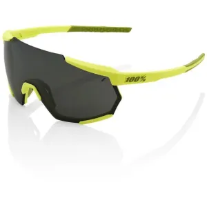 RIDE 100% Eyewear Racetrap Soft Tact - Banana Black Mirror Lens