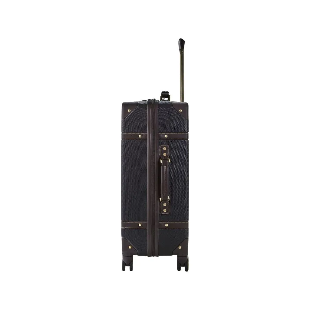 Rock Vintage 3 Piece Hardsided Luggage Set - Black