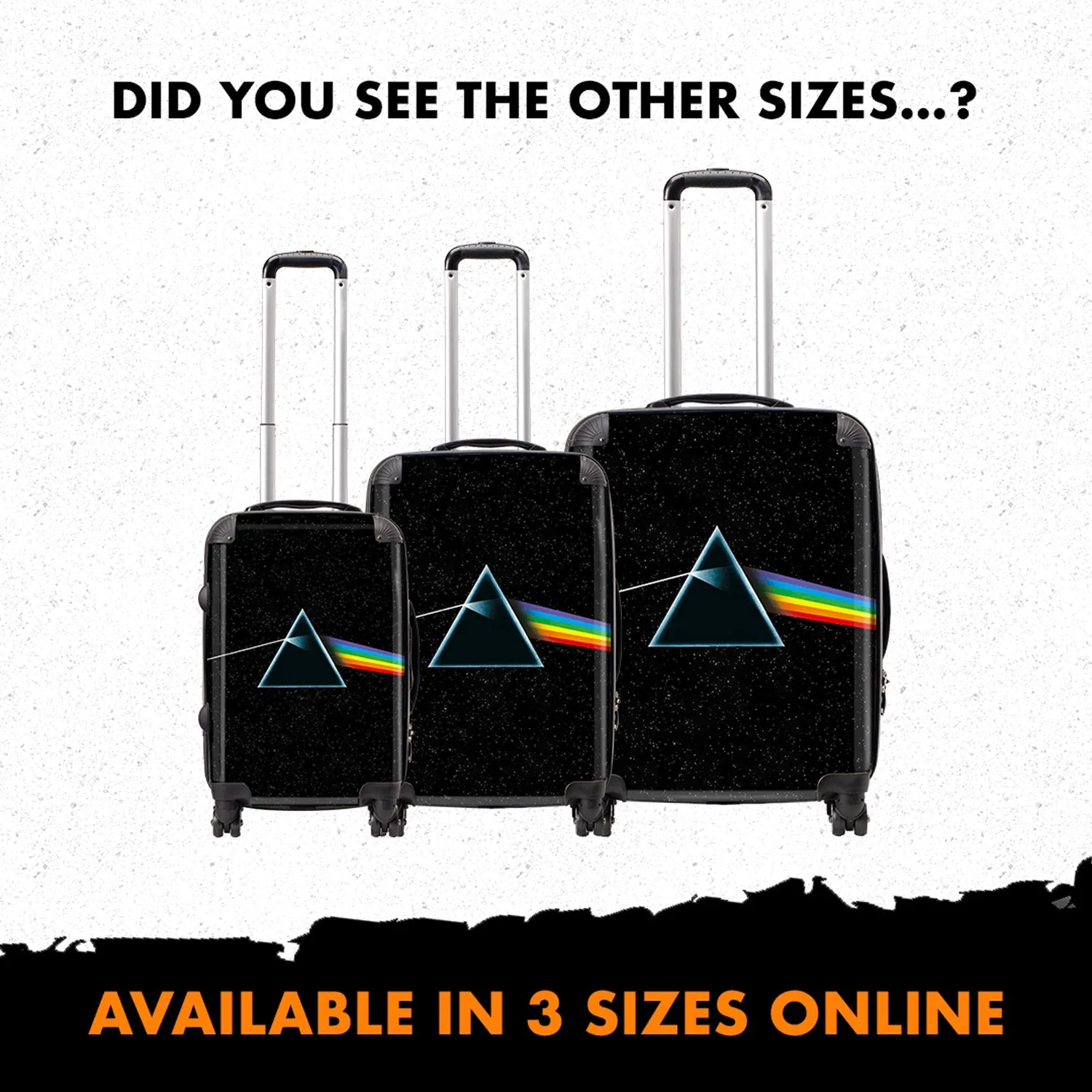 Rocksax Pink Floyd Travel Backpack - Dark Side Of The Moon Luggage