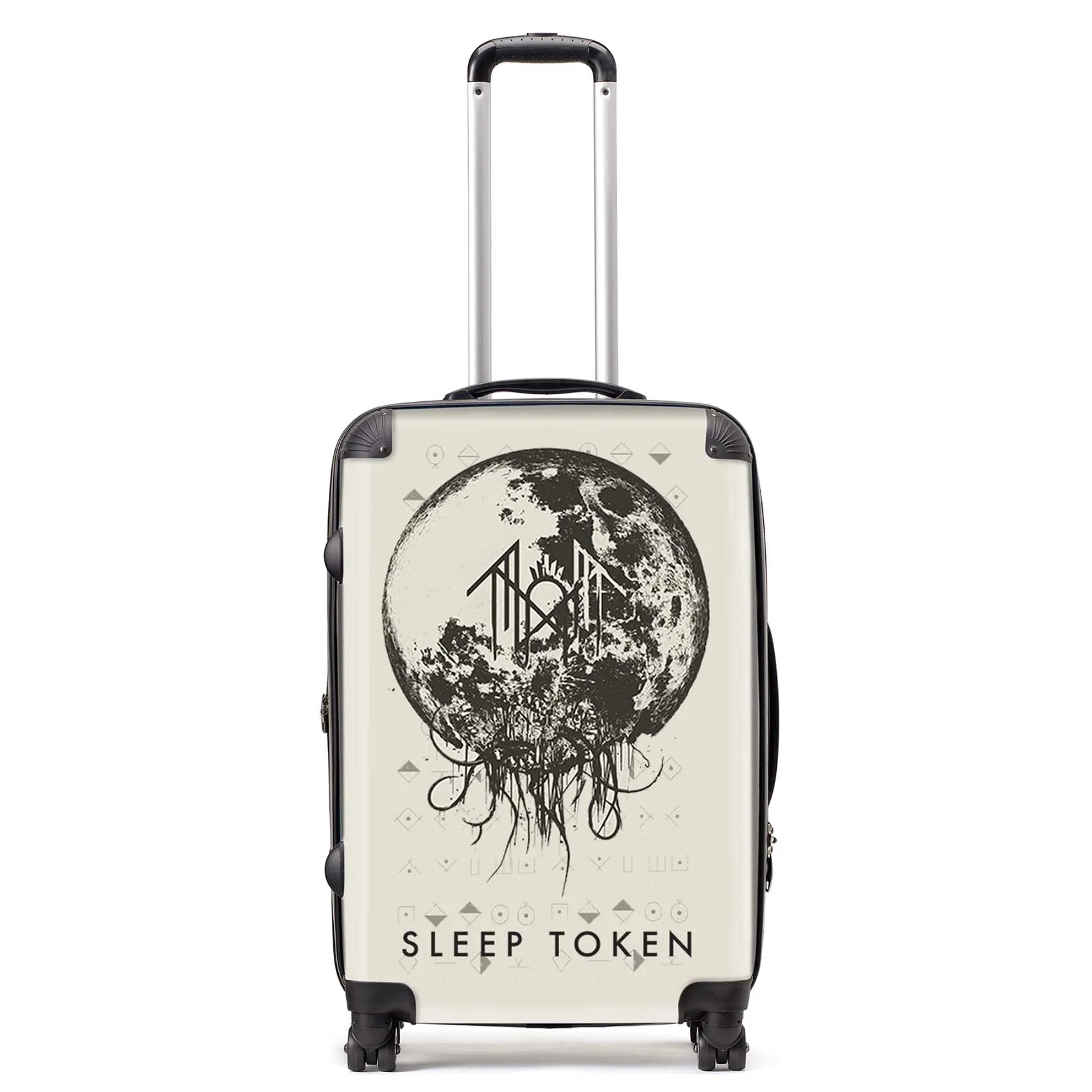 Rocksax Sleep Token  Travel Bag Luggage - The Summoning White