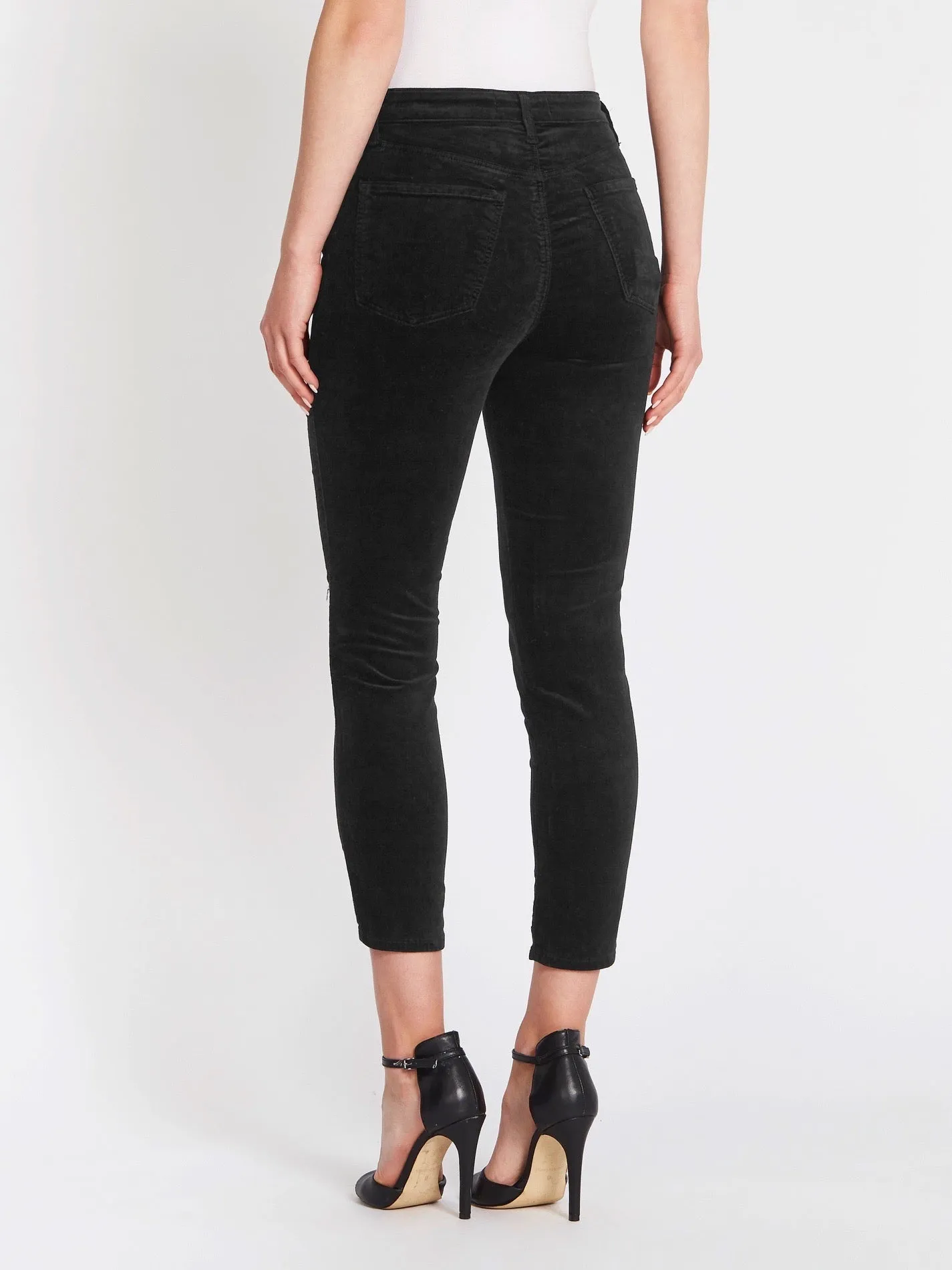 Ruby Velvet High Rise Crop Cigarette Jeans