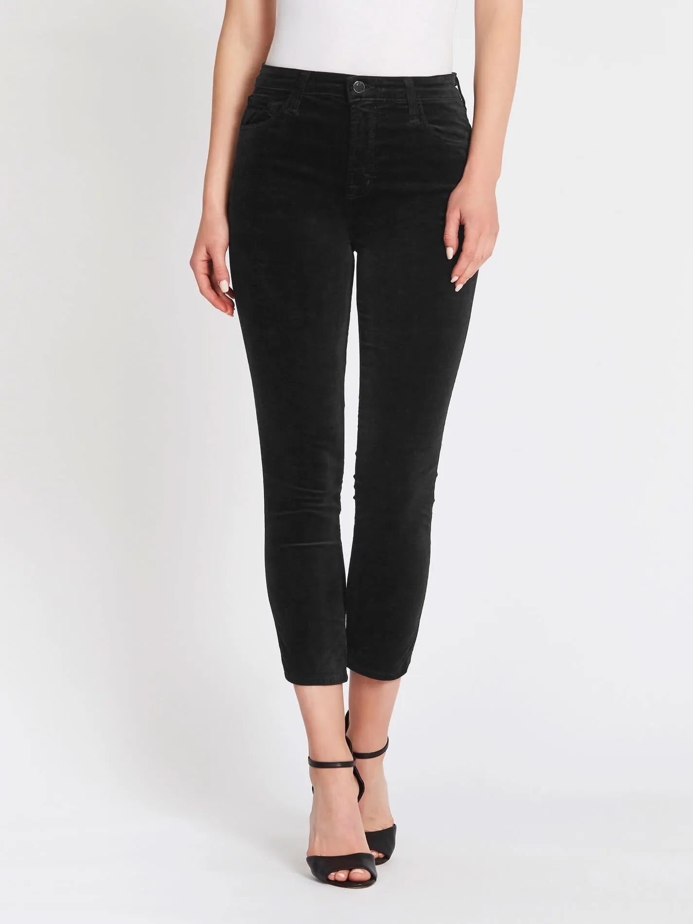 Ruby Velvet High Rise Crop Cigarette Jeans