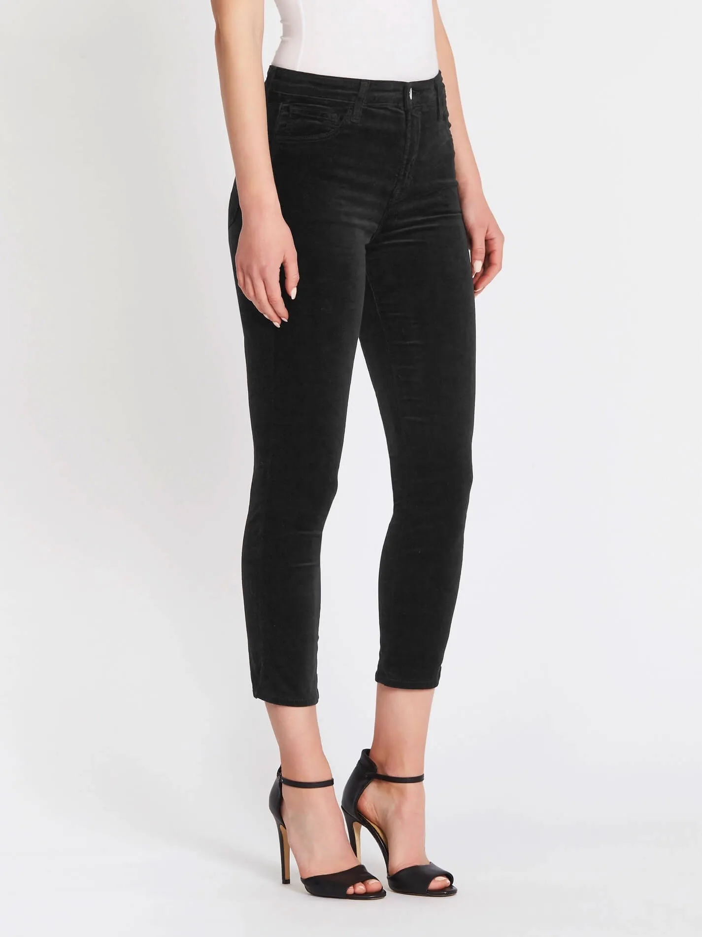 Ruby Velvet High Rise Crop Cigarette Jeans