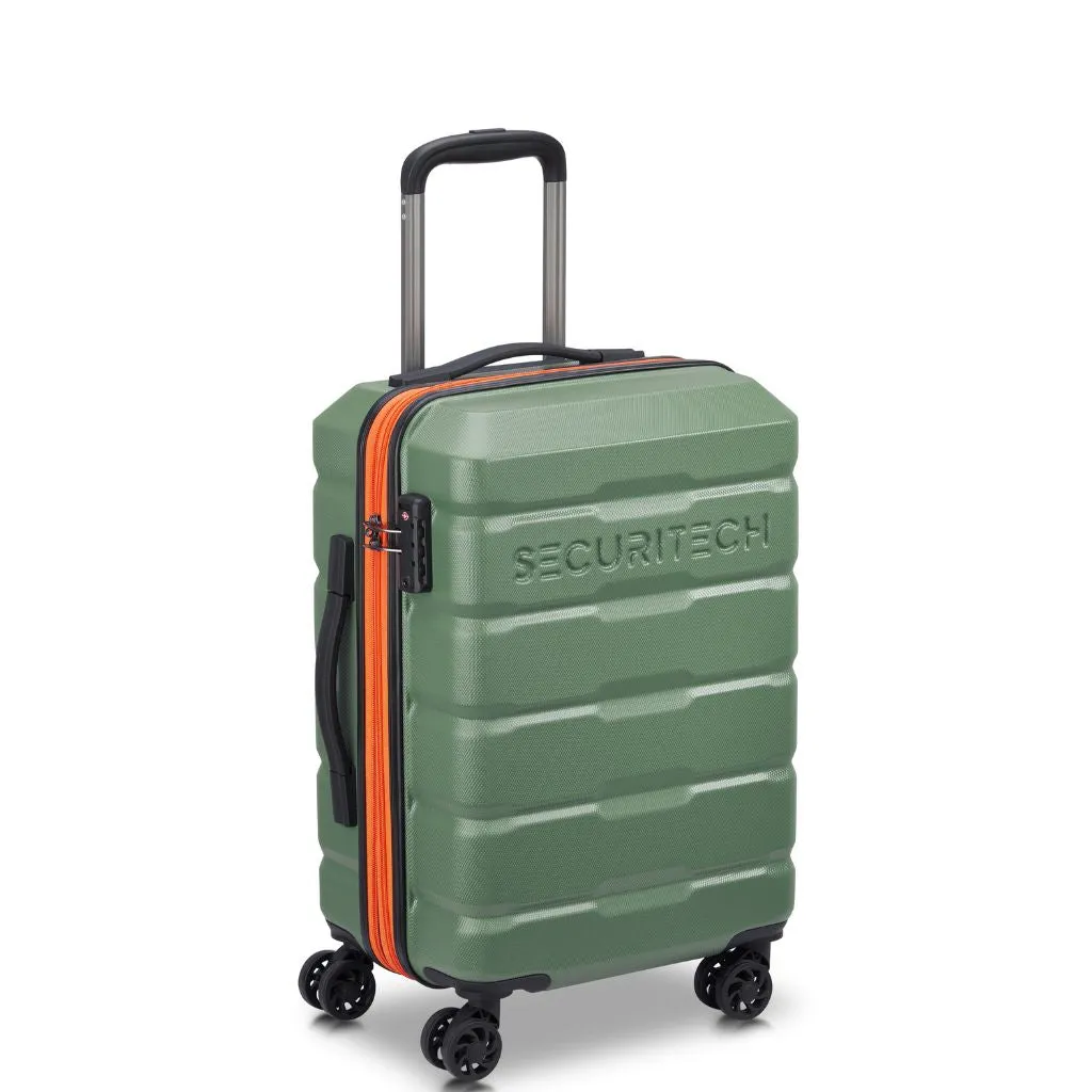 Securitech By Delsey Citadel 54cm Cabin Exp Hardsided Luggage - Green