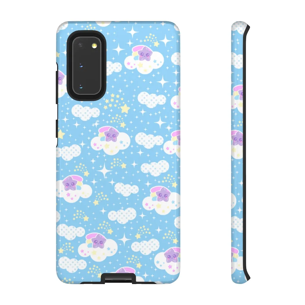 Shooting Star Clouds Blue Tough Phone Case