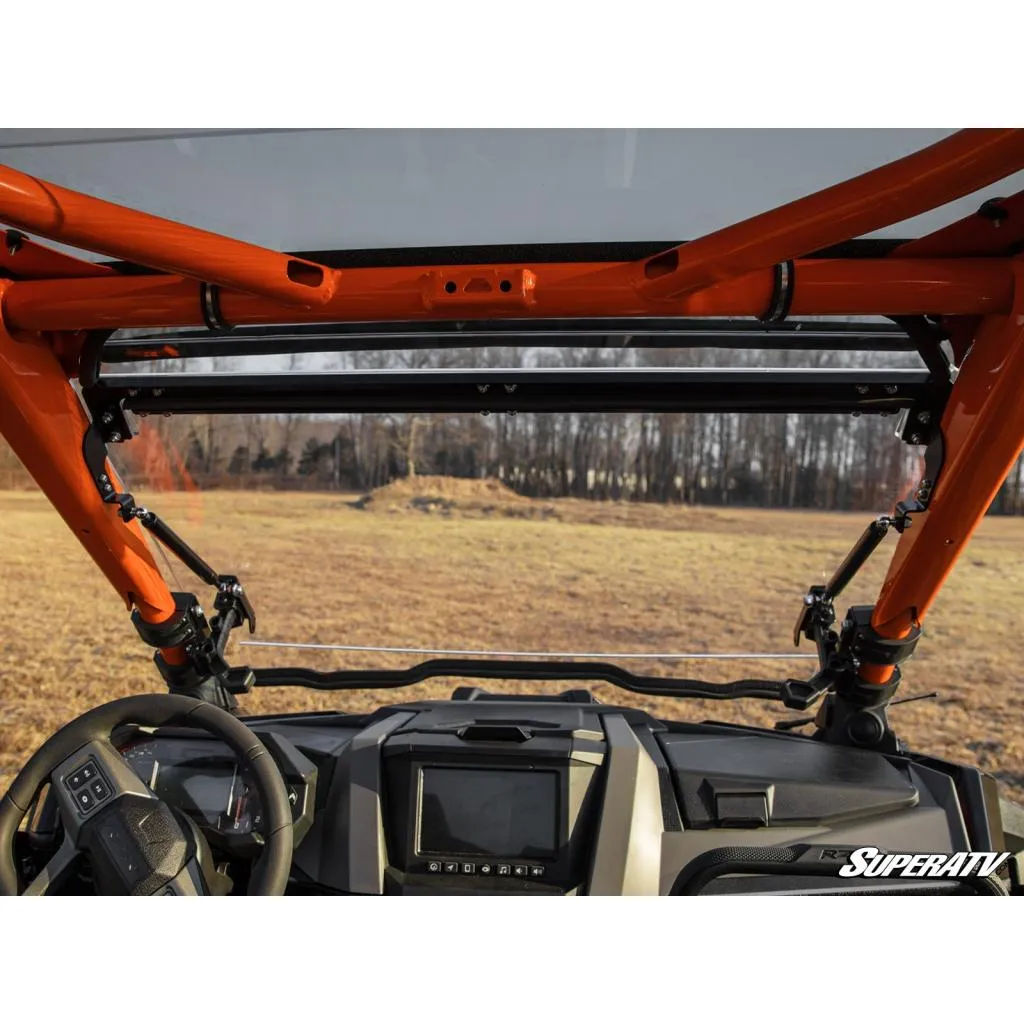 SuperATV Polaris RZR Pro R Scratch-Resistant Flip Windshield