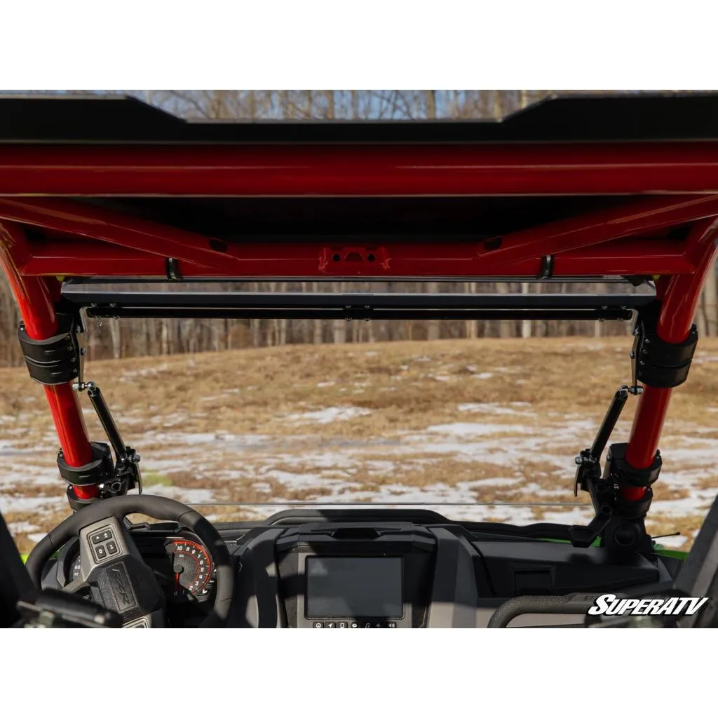 SuperATV Polaris RZR Pro R Scratch-Resistant Flip Windshield